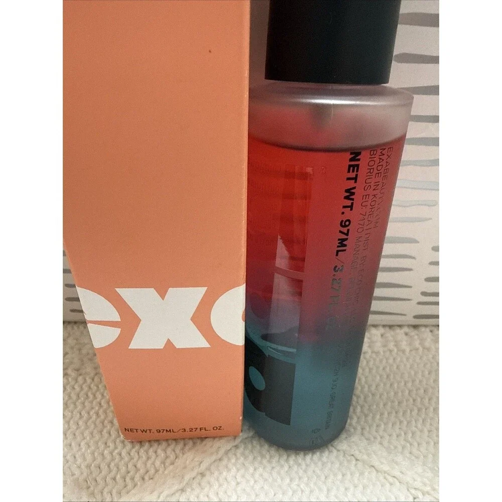 EXA Credo Setting Spray Dual Shield Set + Glow Mist 3.27 OZ. Hydrating Mist New
